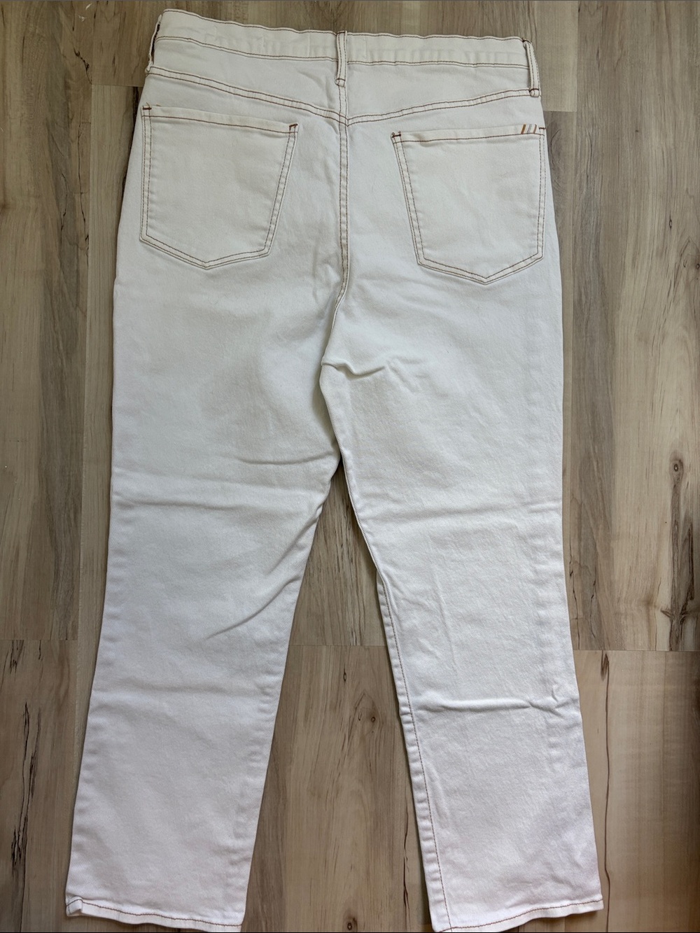 Sam Edelman 98% cotton Cream Straight-Leg Women's Jeans